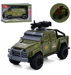Джип 661-034-35D военный, 20 см, 1:20, звук, свет, резиновые колеса, 2вида, на батарейках, в коробке