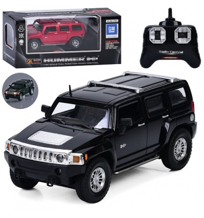 Джип 866-378 H3 HUMMER, р/у, 2,4G, 1:24, 19см, свет, резиновые колеса, 2цвета, на бат-х, в коробке