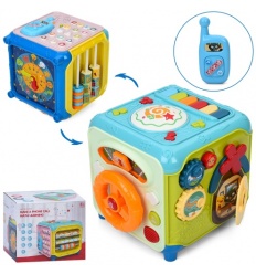 Игра PA 188-188 (12шт) куб, 21-21-23 см, бизикуб, музыка, звук (англ