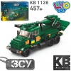 Конструктор KB 1128 LIMO TOY, военный, машина, 457дет, в коробке