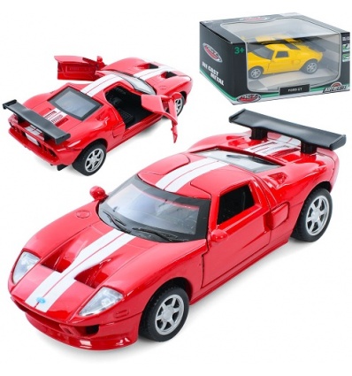 Машина AS 3052 АвтоМир, 1:40, Ford GT, металл, инерц., 11,5см, открываются двери, резин колеса