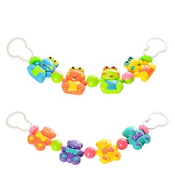 Погремушка 431ABC/430-1 растяжка на кроватку, в кульке