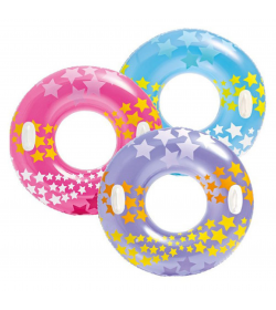 Круг 59256 (24шт/ящ) две ручки, звезды INTEX 