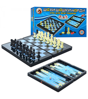 Шахматы MC 1178/8899 Магнитные, 3 в 1