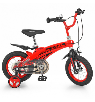 Велосипед детский PROF1 12д. LMG 12123 (1 шт/ящ) Projective, красный