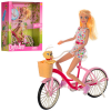 Кукла DEFA 8276 велосипед+собачка, коробке,