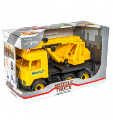 Машина 39491 "Тигрес" "Middle truck" кран, желтый