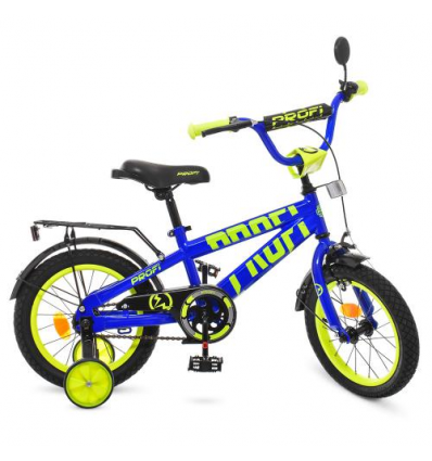 Велосипед детский PROF1 14д. T14175 (1шт/ящ) Flash, синий