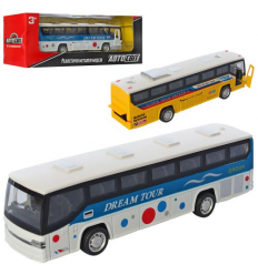Автобус AS-2493 (36шт) АвтоСвіт, металл, инер-й, 19см, звук, свет, бат-таб, 2вид, в кор-ке, 25-9-7см