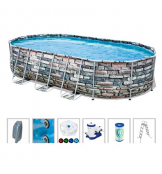 Бассейн каркасный 56719 (1шт/ящ) BESTWAY, 610-366-122 см