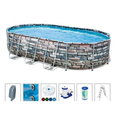 Бассейн каркасный 56719 (1шт/ящ) BESTWAY, 610-366-122 см