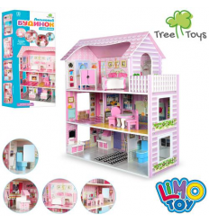 Деревянная игрушка Домик MD 1204 для куклы, в коробке