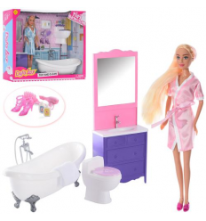 Кукла DEFA 8436 ванная комната, в коробке