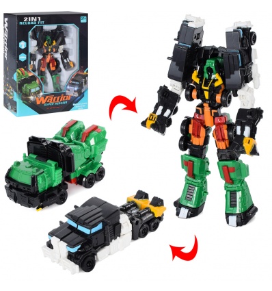 Трансформер Q 1924 робот + 2 машинки, в коробке