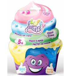 Лизун "Fluffy Slime" FLS-02-01 (1уп/12шт) Вязкая масса, "Данко тойс", в пакете, 500 мл