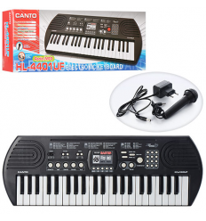 Синтезатор HL-4401UF 44 клавіші, мікрофон, регулятор гучності, запис, USB вхід, FM, від мережі