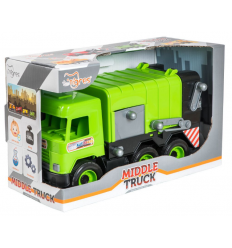 Машина 39484 "Middle truck", Тигрес, сміттевоз, зелений, в коробці