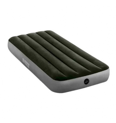 Велюр матрас 64760 (6шт/ящ) INTEX, 76-191-25 см, встроенный ножной насос, зеленый, в коробке