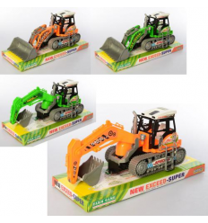 Бульдозер 668-1 инерционный, 29 см, в слюде