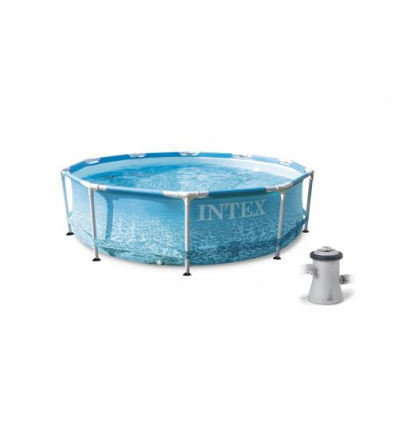 Басейн каркасний 28208 (1шт/ящ) INTEX, 305-76 см, 4485 л, з 220V фільтр-насос, в коробці