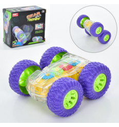 Машинка 36789 B размер 11 см, трюкова, шестерні, поворот 360, микс кольорів, світло, в коробці