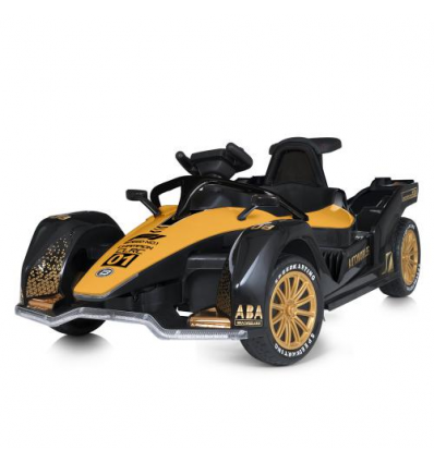 Машина M 5051 EBLR-6 (1шт/ящ) Bambi Racer, 2 мотори 25 W, 1 акумулятор 12V/9AH, музика, свiтло, MP3, USB, EVA, шкiра, жовтий