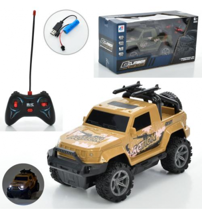 Джип 7032-2 розмір 22 см, р/у, USB-зарядка, акумулятор, світло, 2 кольори, в коробці