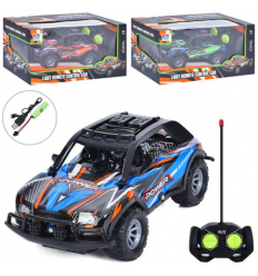 Машина CQ-555 C размер 17,5 см, р/у, аккумулятор, USB-зарядное, 1:20, светло, 3 цвета, в коробке