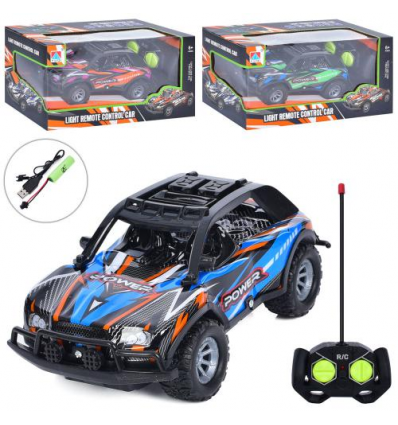 Машина CQ-555 C размер 17,5 см, р/у, аккумулятор, USB-зарядное, 1:20, светло, 3 цвета, в коробке