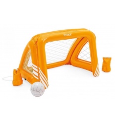 Игра 58507 (6шт/ящ) INTEX Ворота для водного поло, надувной мяч, мешки, 140-89-81см, в коробке