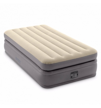 Велюр кровать 64162 (2шт/ящ) INTEX 99-191-51см, до 136кг, со встроенным электро насосом 220В, сумка,