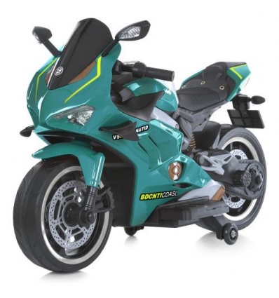 Мотоцикл M 5056 EL-5 (1шт/ящ) Bambi Racer, 2 мотора, 1 аккумулятор, музыка, свет, MP3, USB, зеленый