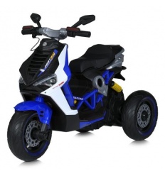 Мотоцикл M 5744 EL-4 (1шт/ящ) Bambi Racer, 2 мотора, музыка, свет, MP3, TF, USB, EVA, синий