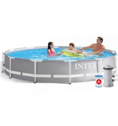 Бассейн каркасный 26712 (1шт/ящ) INTEX 366-76см, 6503л, фильтр-насос, в коробке.