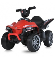 Квадроцикл M 5730 EL-3 (1шт/ящ) Bambi Racer, 2мотора, 1аккум-р, музыка, свет, MP3, USB, EVA, красный