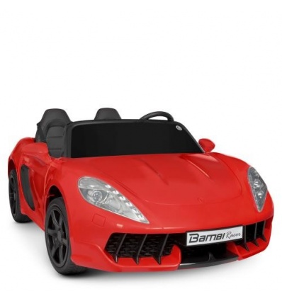 Машина M 4055 AL-3 (1шт/ящ) Bambi Racer, мотор 180 W, 1 акумулятор 24V/7AH, шкіряні сидіння, USB, чохол, червоний