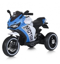 Мотоцикл M 4053 L-4 (1шт/ящ) Bambi Racer, 2мотори*25W, 2акум*6V/5AH, MP3, USB, ручник газу, світящиеся колеса, шкіряні сидіння, 