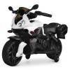 Мотоцикл M 4080 EL-1 (1шт/ящ) 1мотор, 1акум, кожаные сиденья, колеса EVA, MP3, музыка, белый