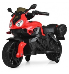 Мотоцикл M 4080 EL-3 (1шт/ящ) 1мотор*20W, 1акум*6V/4,5AH, шкіряні сидіння, колеса EVA, MP3, музика, світло, червоний