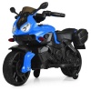 Мотоцикл M 4080 EL-4 (1шт/ящ) 1мотор, 1акум, кожаные сиденья, колеса EVA, MP3, музыка, синий