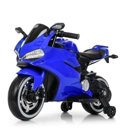 Мотоцикл M 4104 EL-4 (1шт/ящ) Bambi Racer, 2моторы*25W, 1акум*12V/9AH, MP3, USB, свет-я колеса,синий