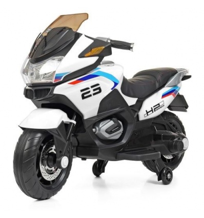 Мотоцикл M 4272 EL-1 (1шт/ящ) Bambi Racer, 2мотора, 1аккум-р, музыка, свет, MP3, TF, USB, EVA, белый