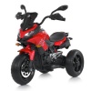 Мотоцикл M 5037 EL-3 (1шт/ящ) Bambi Racer, 1акум, 2моторы, музыка, свет, кожа, MP3, USB, красный