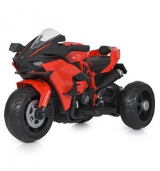 Мотоцикл M 5023 EL-3 (1шт/ящ) Bambi Racer, 3 колеса, 1мотор*45W, 1акум*12V/9AH, музика, світло, MP3, USB, TF, EVA, шкіра, червон