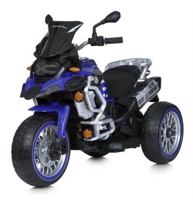 Мотоцикл M 5074 EL-4 (1шт/ящ) Bambi Racer, акум, 2 мотора, EVA, кожа, TF, музыка, синий
