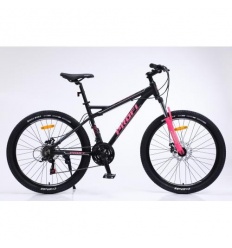 Велосипед 26 д. G26 BELLE A26.2 (1шт/ящ) спортивный, рама 17", SHIMANO 21SP, черно-малиновый