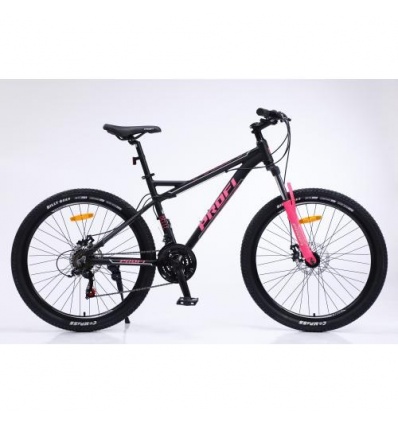 Велосипед 26 д. G26 BELLE A26.2 (1шт/ящ) спортивний, алюминиевая рама 17", SHIMANO 21SP, алюминиевые DB,FW TZ500, чорно-малинови