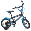 Велосипед детский PROF1 14д. Y 14323-1 (1шт/ящ) Inspirer, SKD 75, фонарь, звонок, зеркало, черно-син