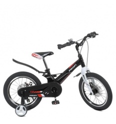 Велосипед детский PROF1 16д. LMG 16235-1 (1шт/ящ) Hunter, SKD 85, магниевая рама, черный, звонок