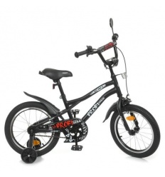 Велосипед детский PROF1 16д. Y 16252-1 (1шт/ящ) Urban, SKD 75, фонарь, звонок, зеркало, черный